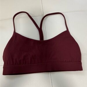 Red Merlot Lululemon Flow Y Nulu Bra (no padding)